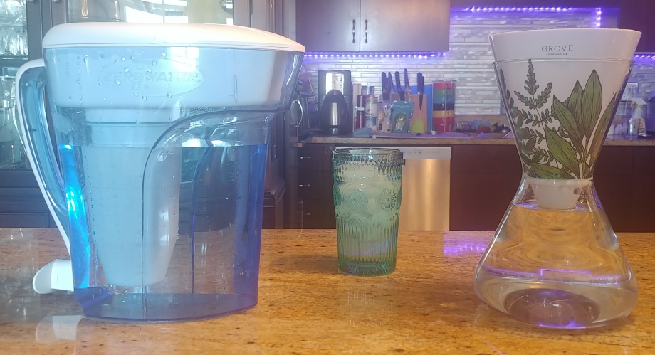 ZeroWater pitcher
Grove Soma pitcher